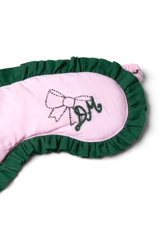 damson pj eye mask - pink symbols