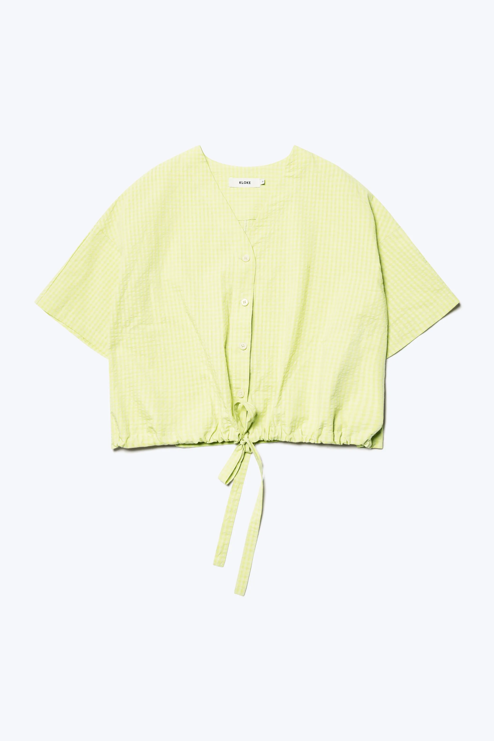 Elude Top Citrus Gingham