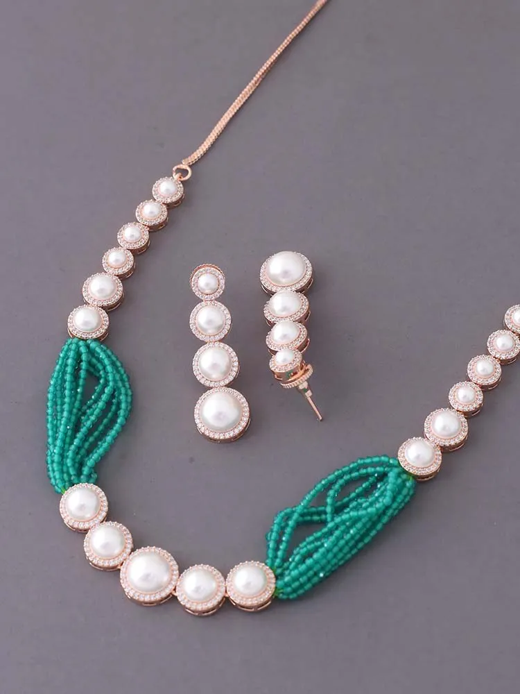 Emerald  Beulah Zirconia Jewellery Set