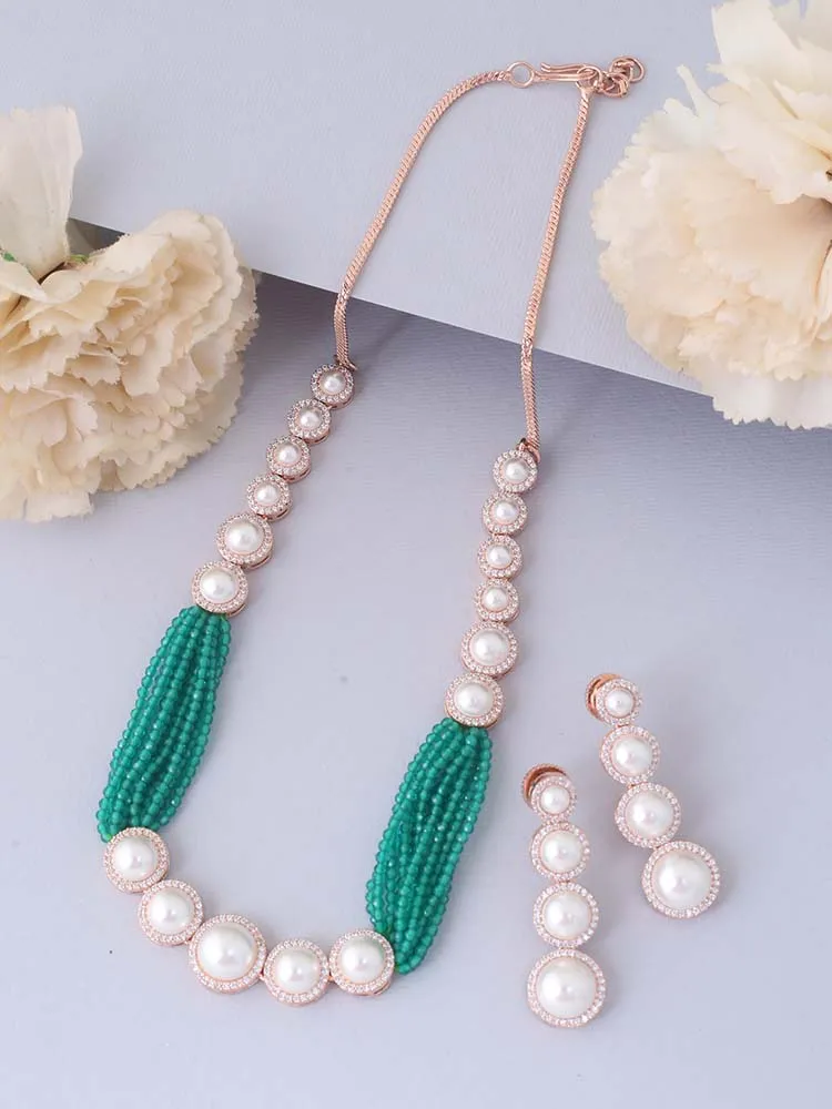 Emerald  Beulah Zirconia Jewellery Set