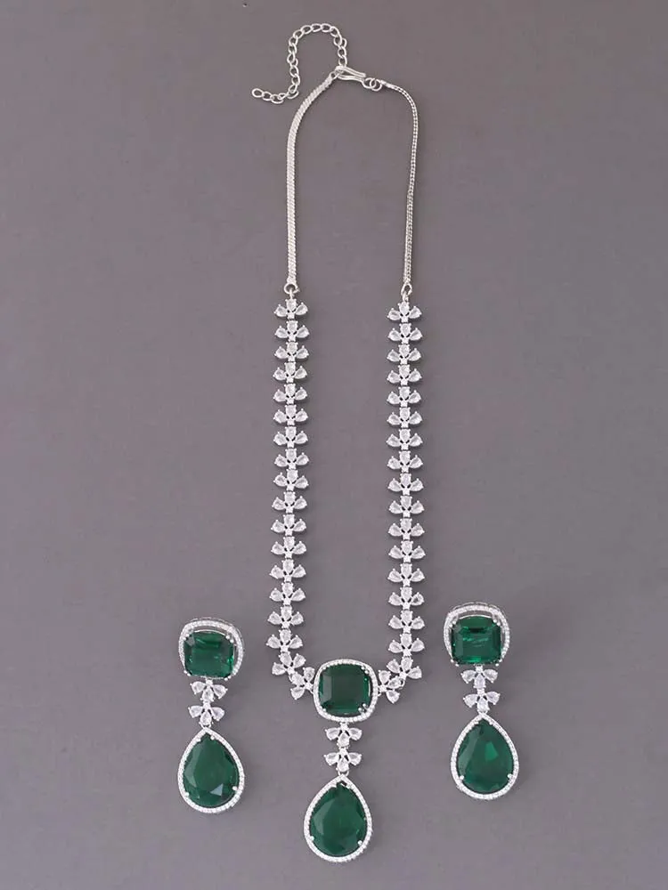 Emerald  Damaris Zirconia Jewellery Set