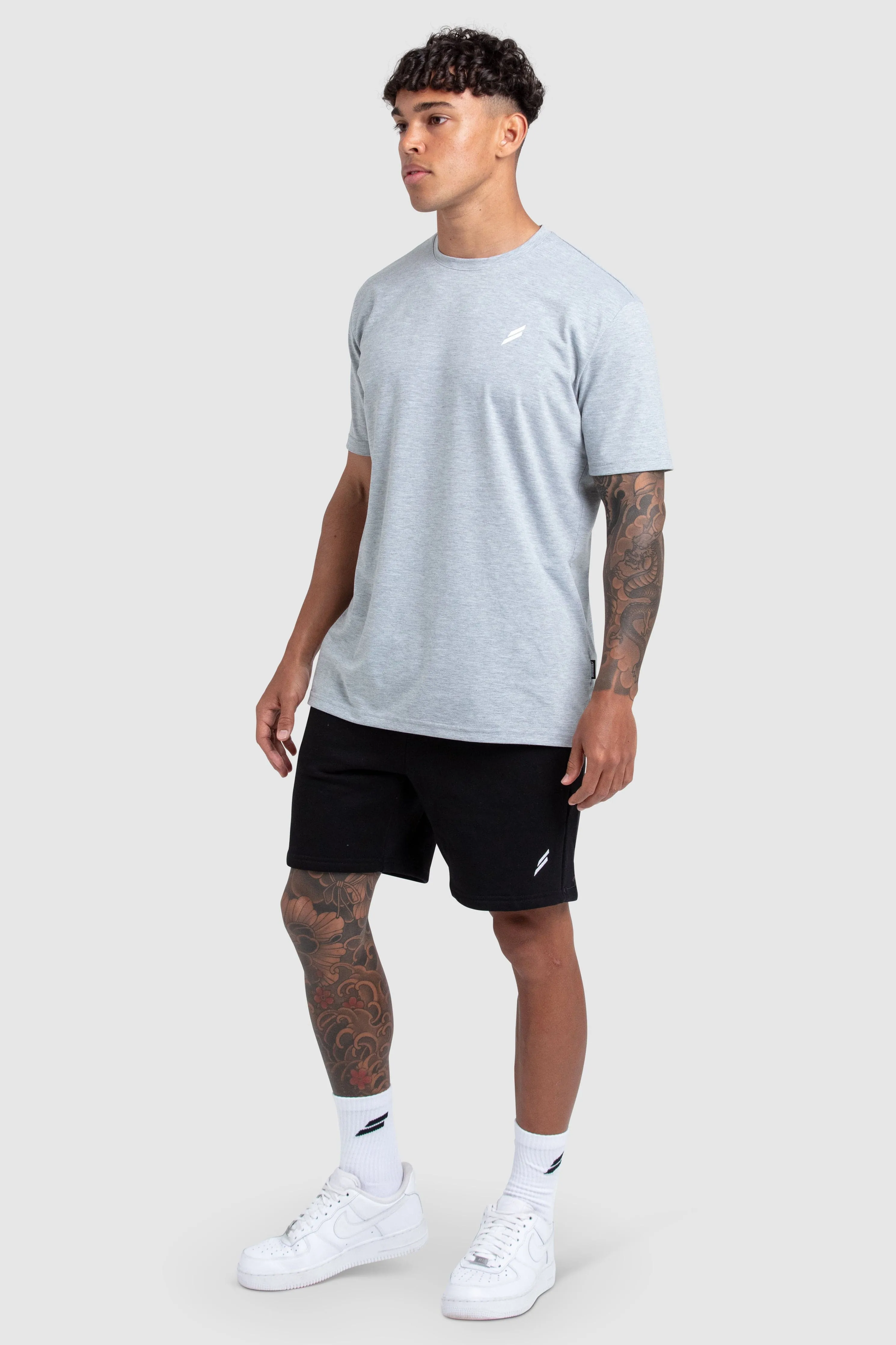 Essential Regular Fit Tee - Grey Marl