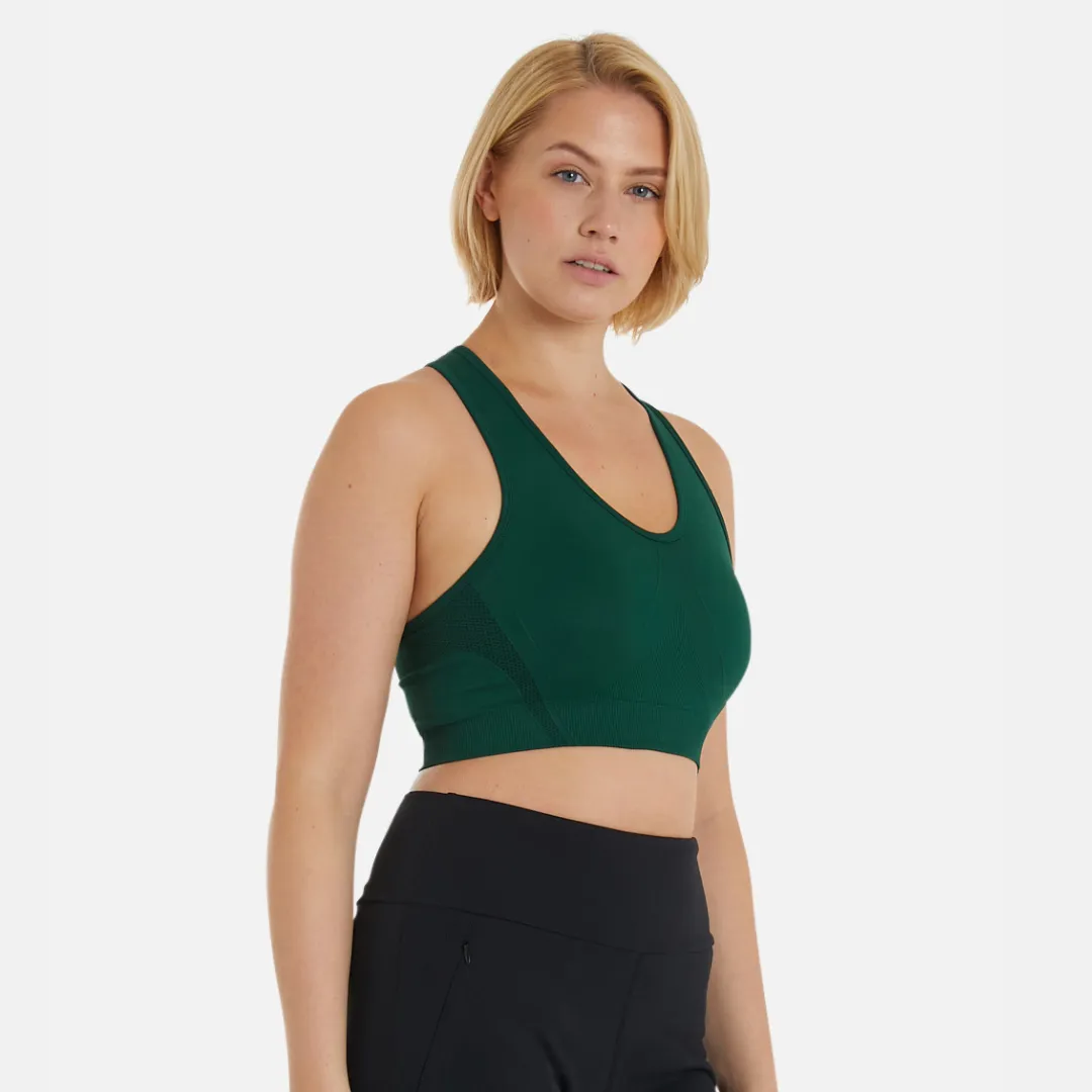 FitPink Seamless Sports Bra in Forest Green