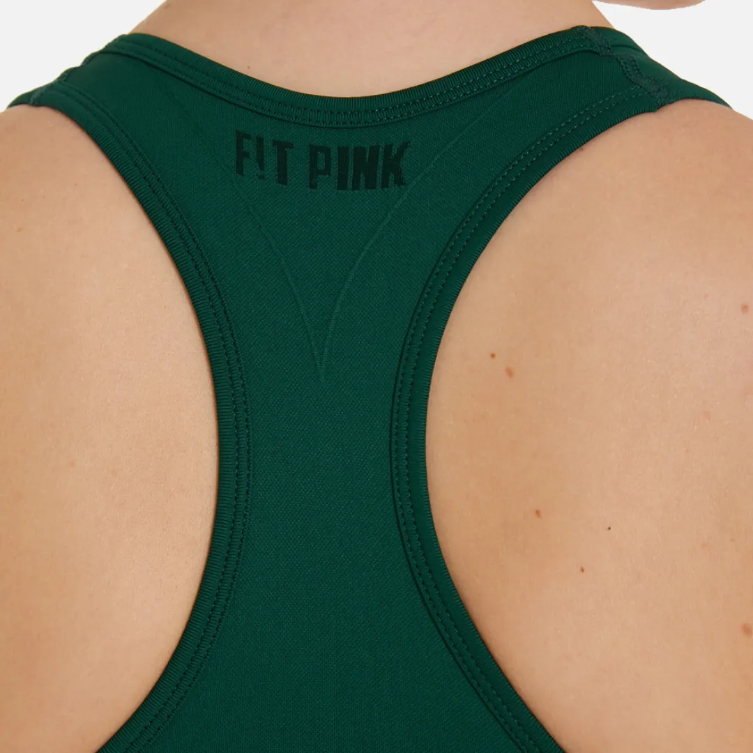 FitPink Seamless Sports Bra in Forest Green