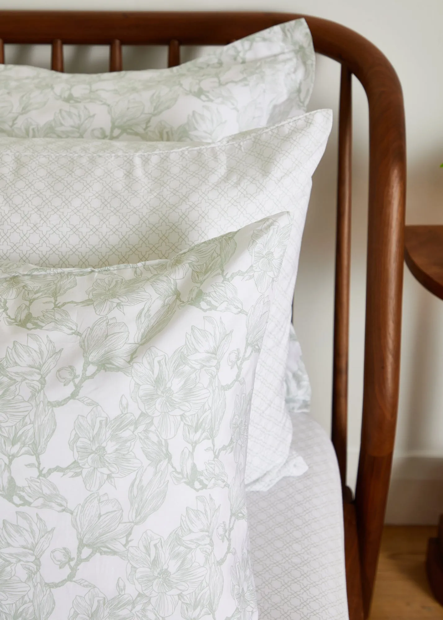 Foxford Sage Magnolia King Pillowcase Set