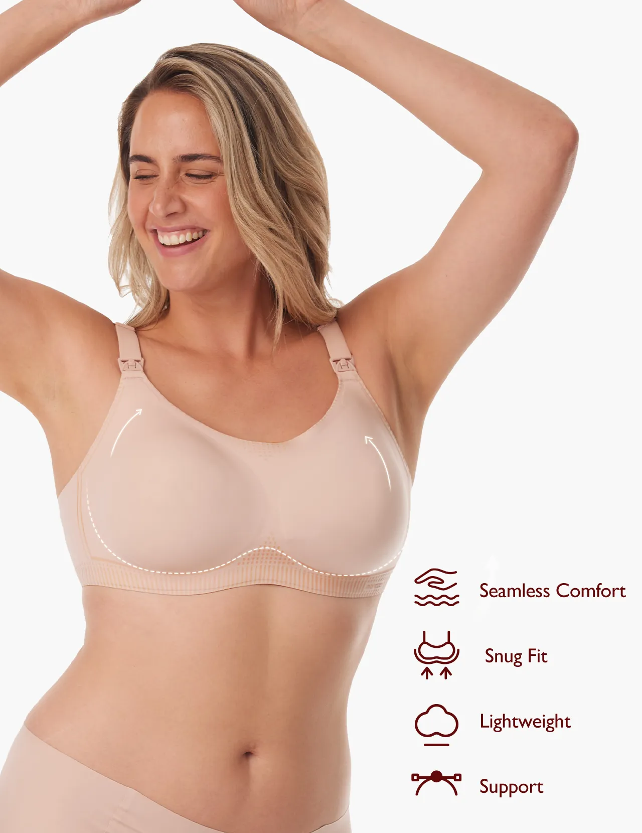 Function - U Liquid Spandex Printed Nursing Bra with Performax™ Technology