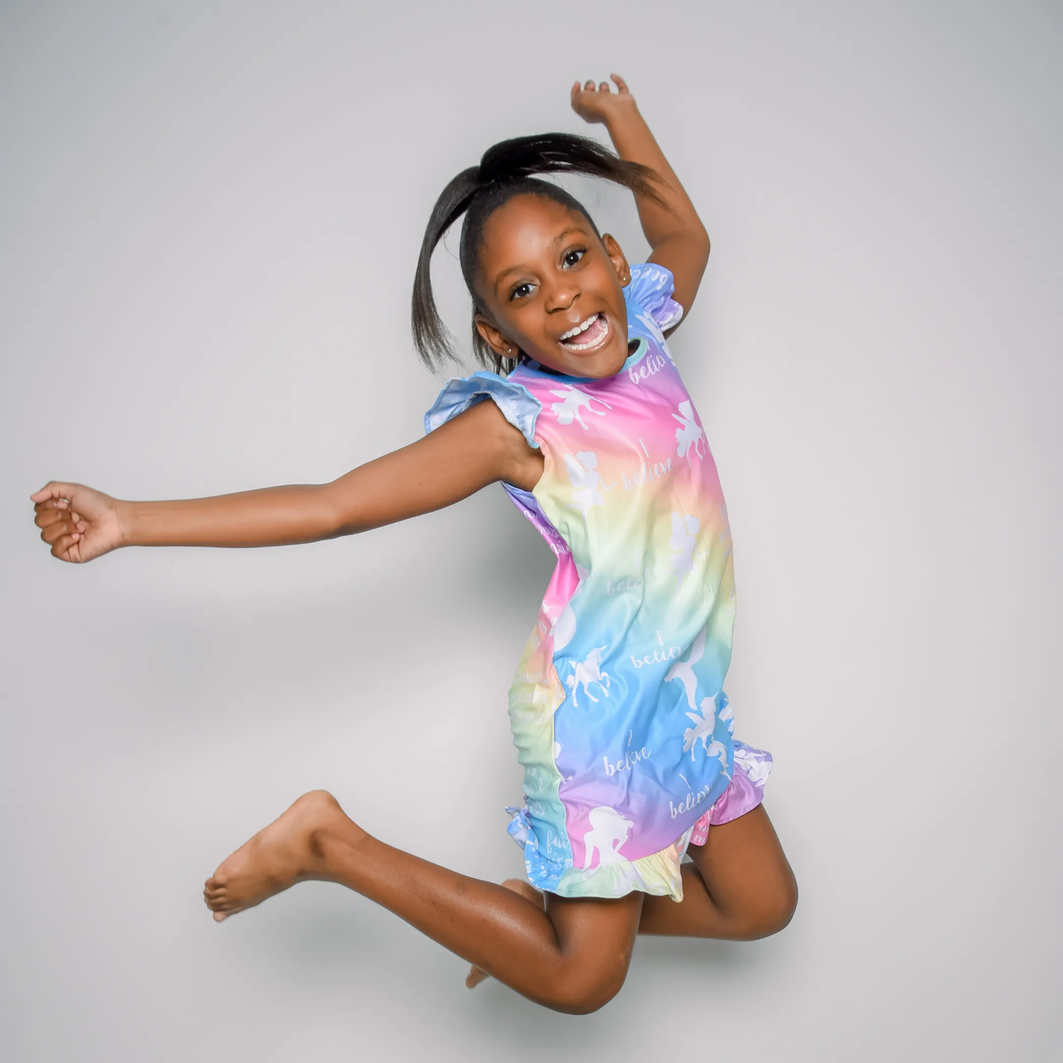 Girls' Unicorn NightGown - Rainbow