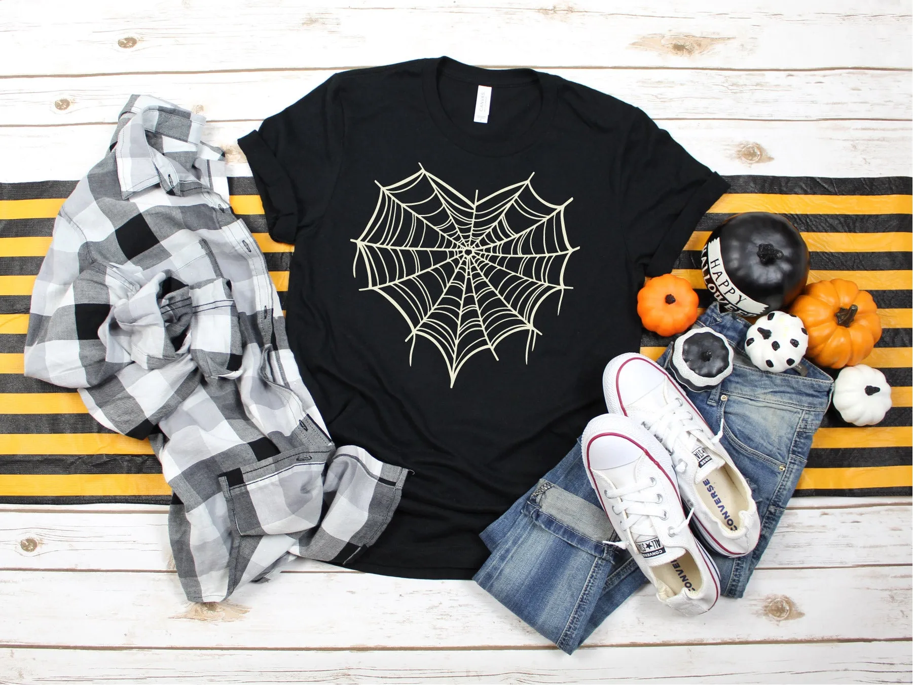 Heart Spider Web Tee - Unisex Shirt