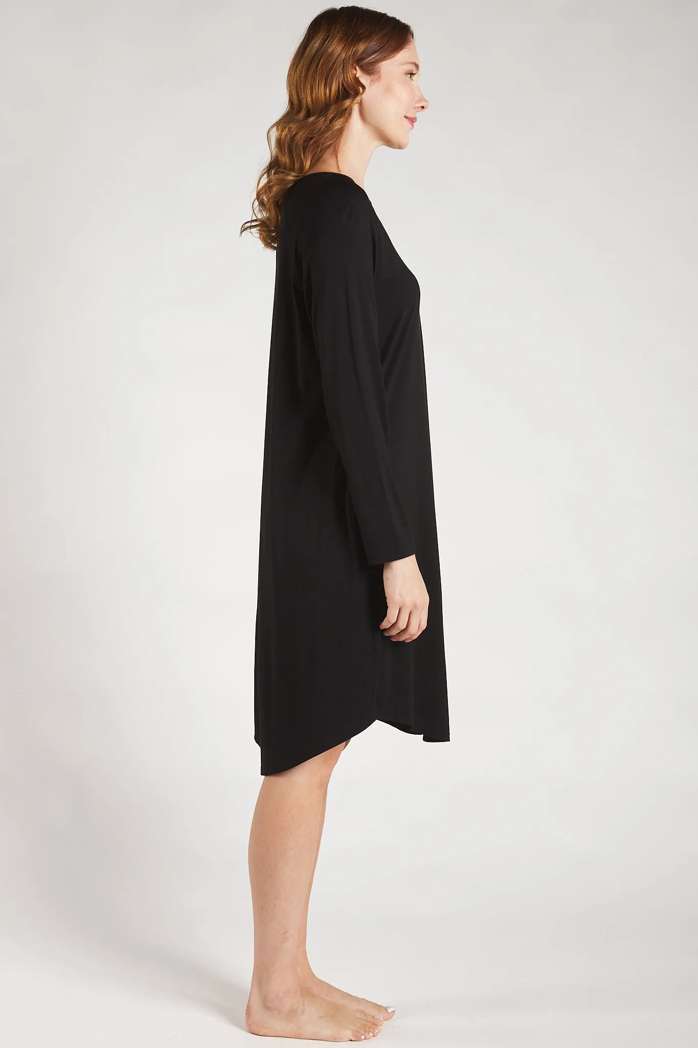 Hush Bamboo Sleep Dress - Black