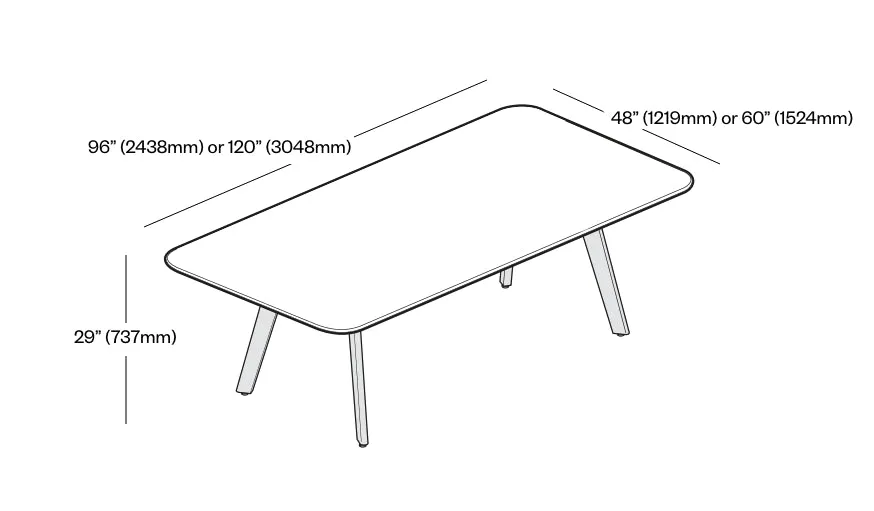 Immerse Rectangle Table