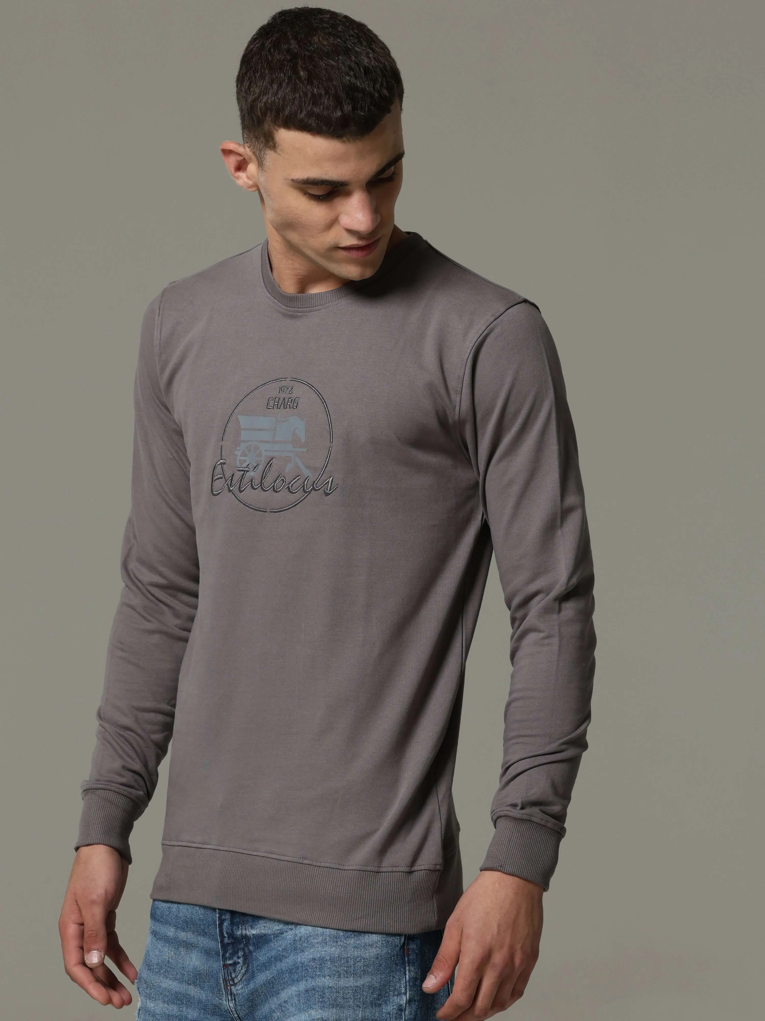 Invisible Steel Grey Sweat Shirt