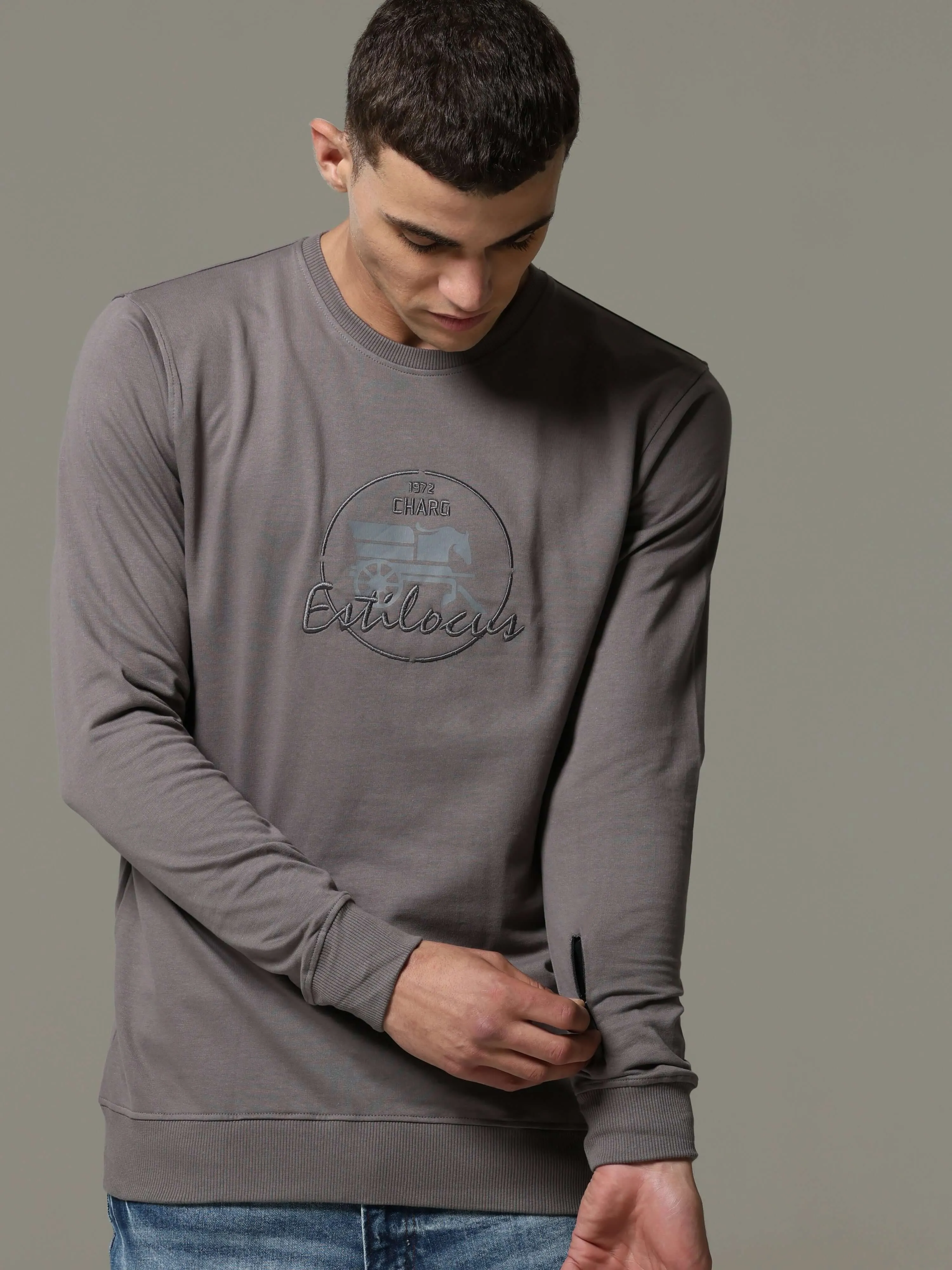 Invisible Steel Grey Sweat Shirt