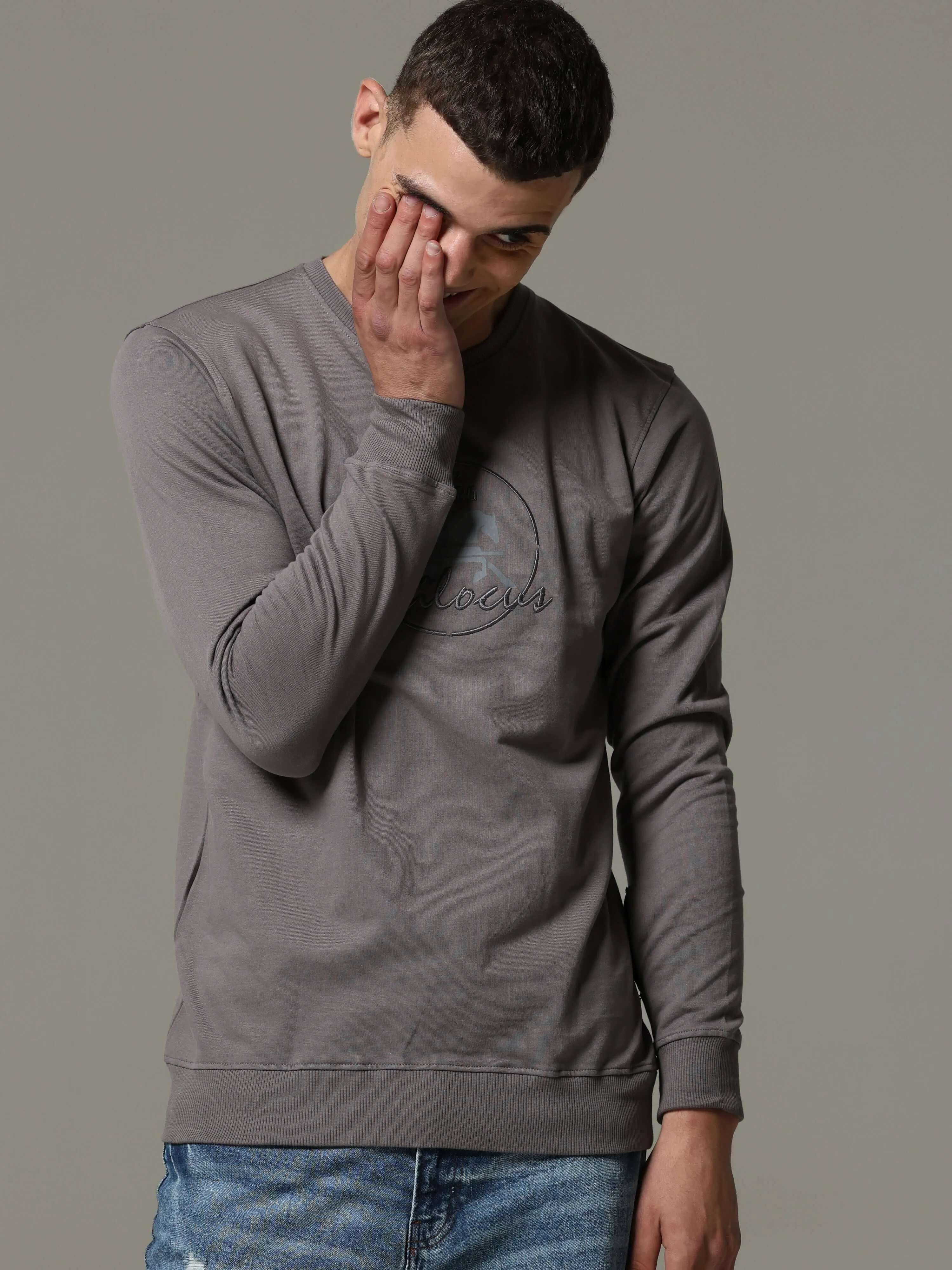 Invisible Steel Grey Sweat Shirt