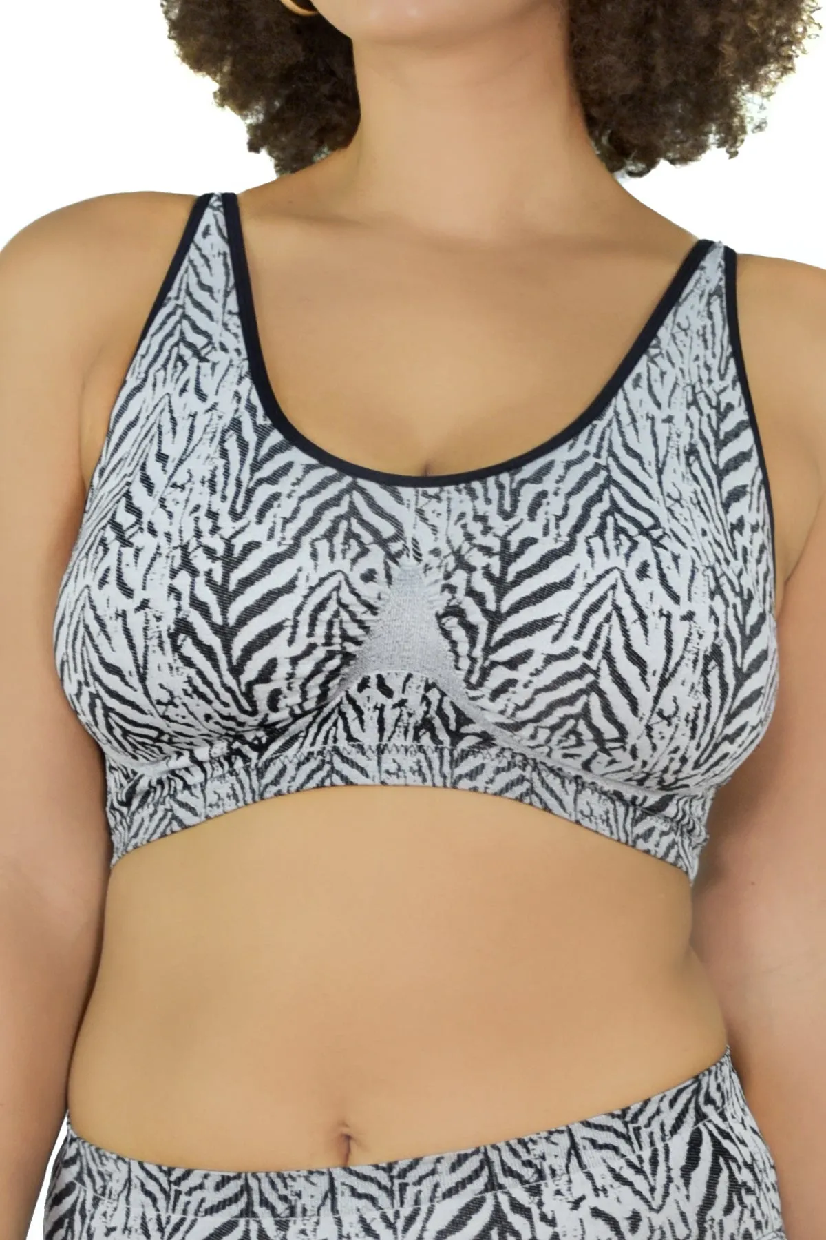 Jacquard Ahh Bra® with Padded Adjustable Straps