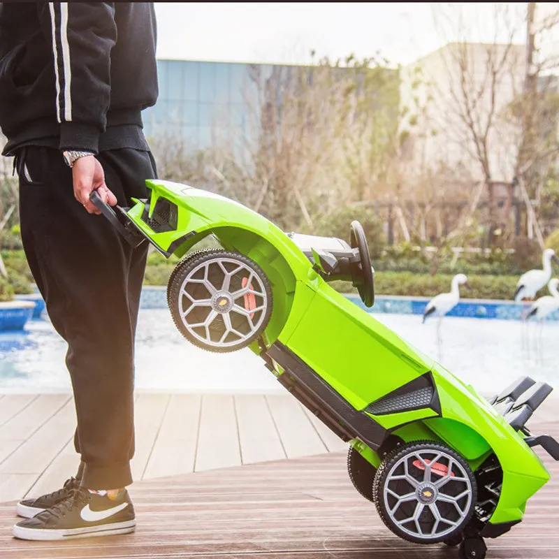 Kids Electric Sports Car Lamborghini rechargeable remote-controlled music-playing, with lights multifunctional toy perfect gift for boys girls