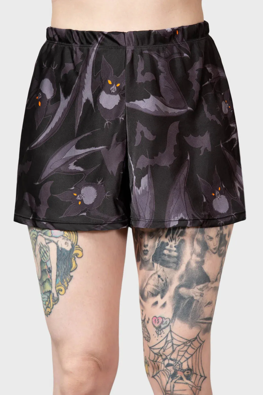 Killstar Asperity Sleep Shorts Bats