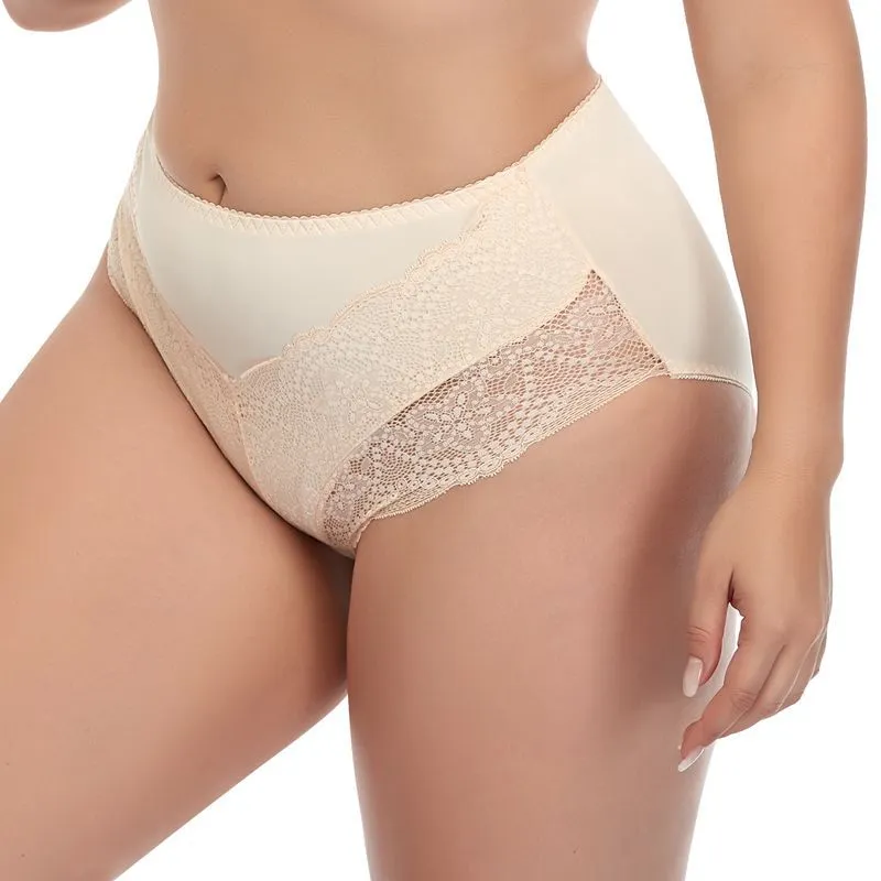 Lace Seamless Mid-rise Briefs For Comfort