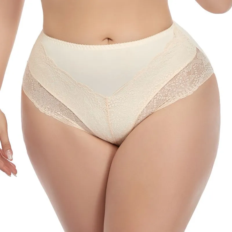 Lace Seamless Mid-rise Briefs For Comfort