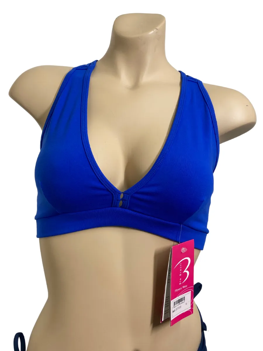 Last Chance! Bia Brazil Deep V Triple Cross Bra Top BT3325