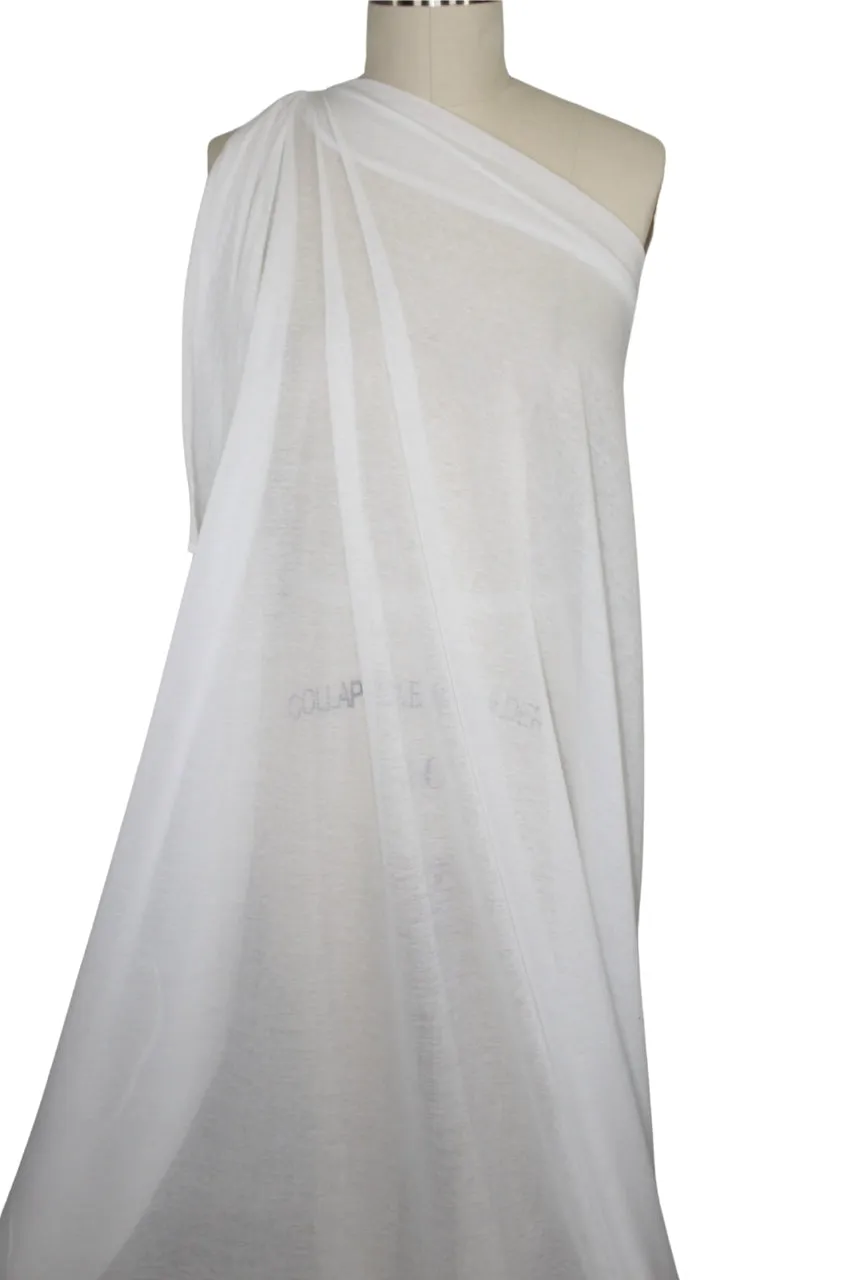 Lightweight Gauzy Cotton Jersey - White