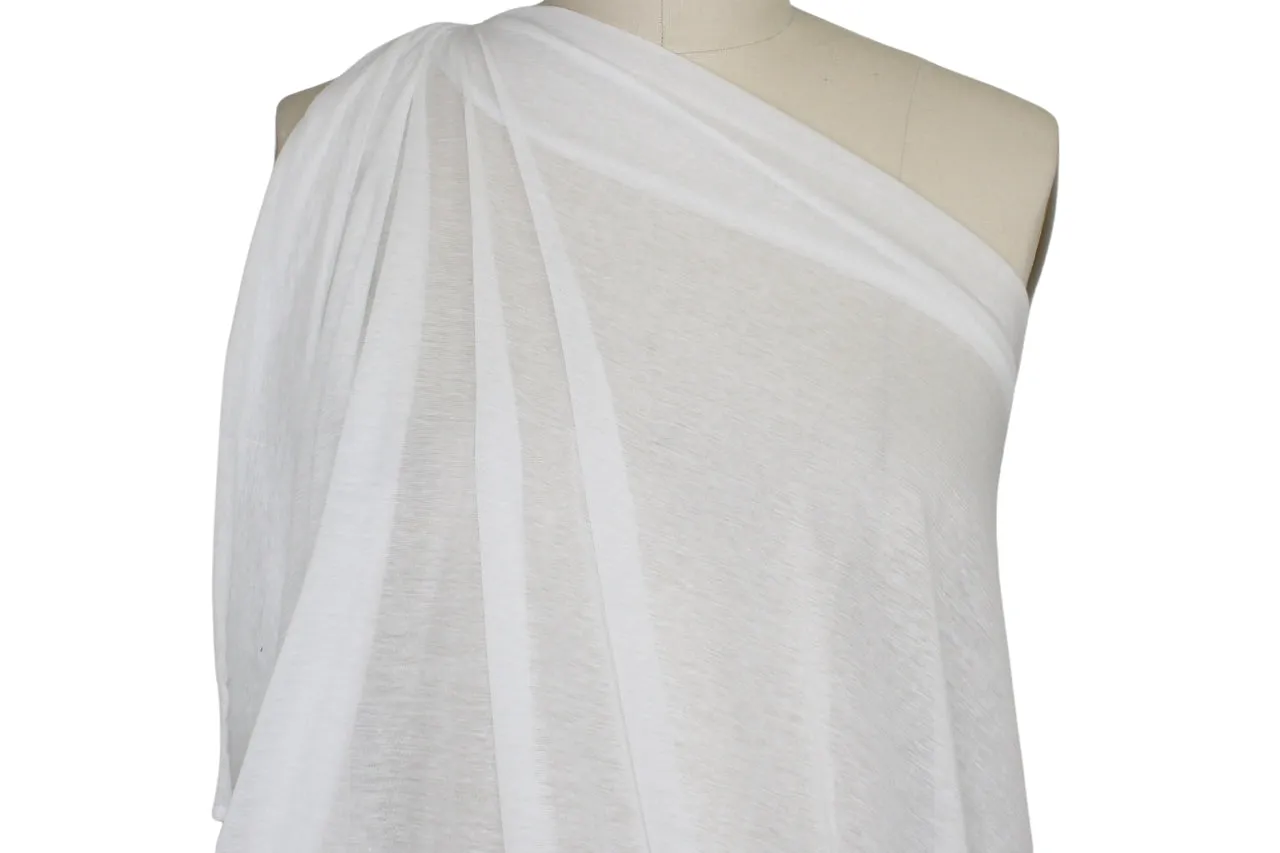 Lightweight Gauzy Cotton Jersey - White