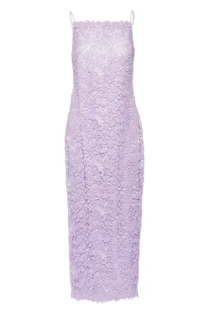 Lilac Lace Column Gown