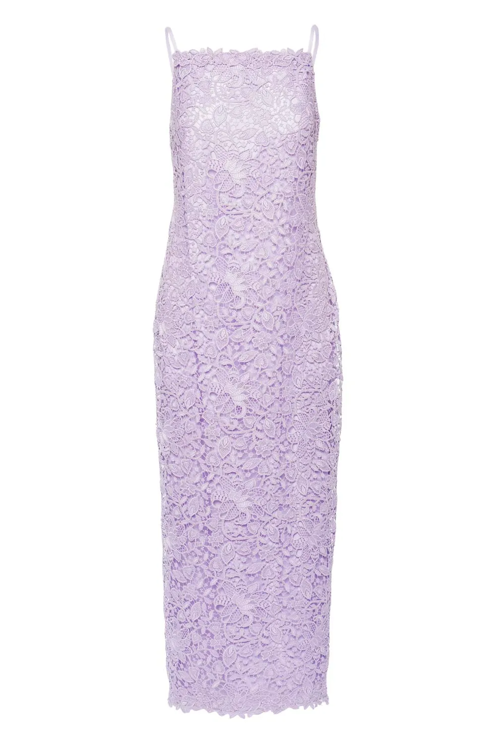 Lilac Lace Column Gown