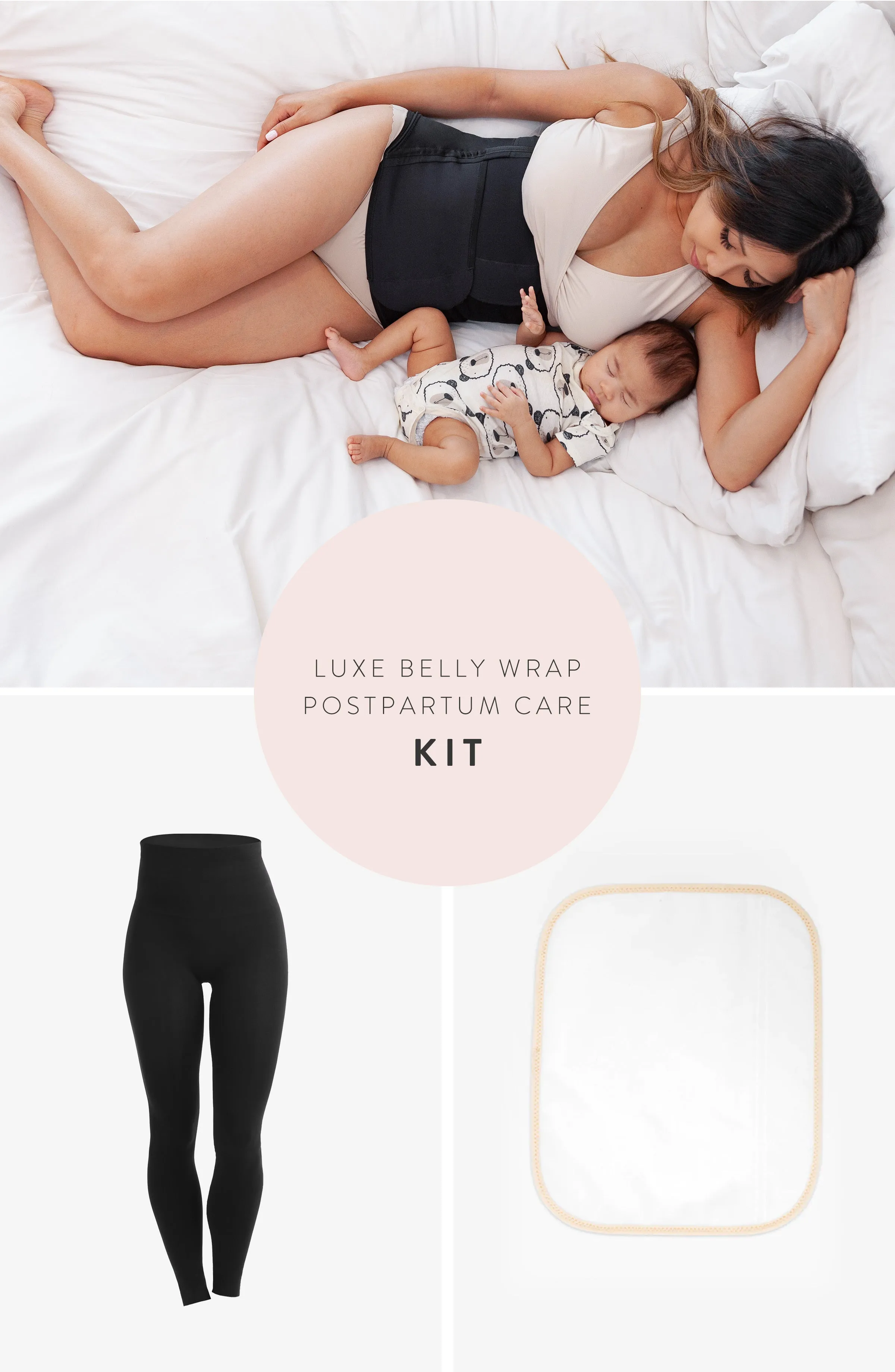 Luxe Belly Wrap Postpartum Care Kit