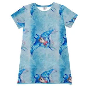 Manta Ray Koala Women's Tee Shirt Dress