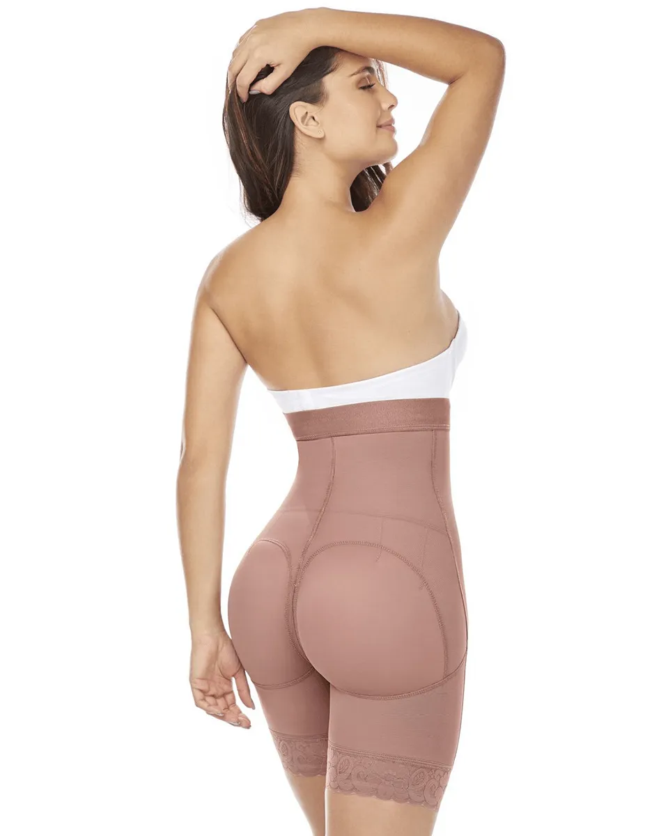 MariaE Fajas High Waisted Shaper Shorts Butt Lift High Compression & Front Hooks