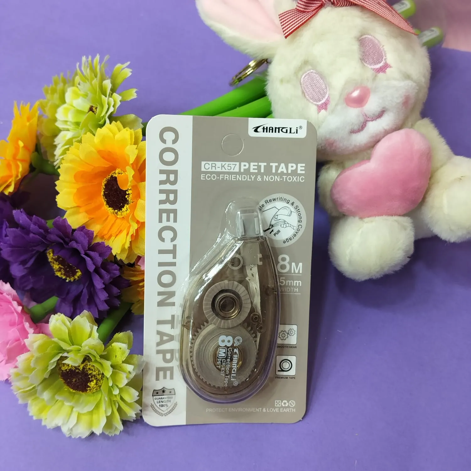 Mechanical Transparent Correction Tape.