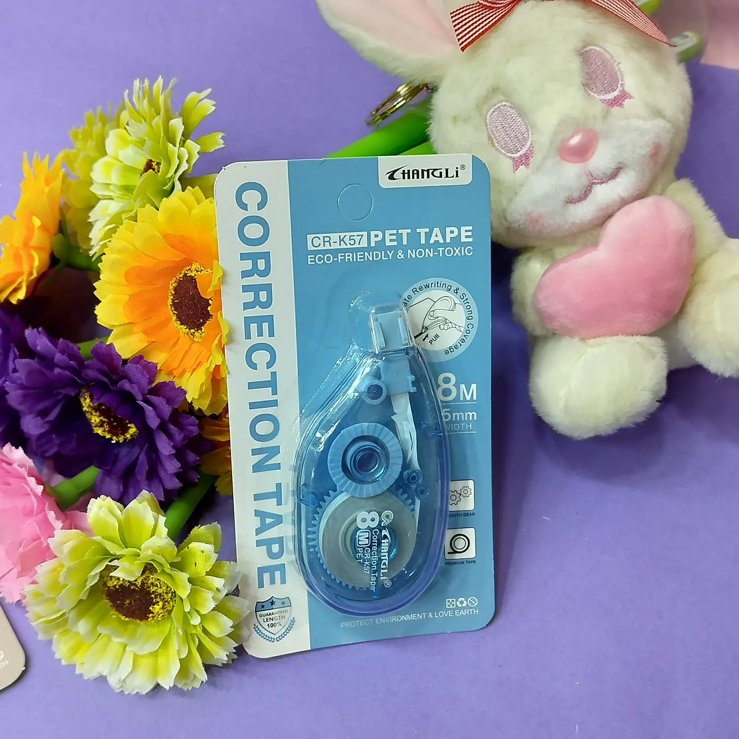 Mechanical Transparent Correction Tape.