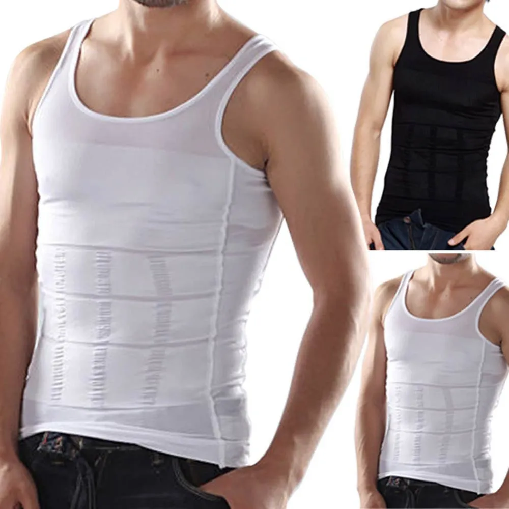 Men Slimming Wraps Belt Body Shapewear Girdle Vest Shirt Undershirt Waist Trainer Tops Abdomen Tummy Belly Slim