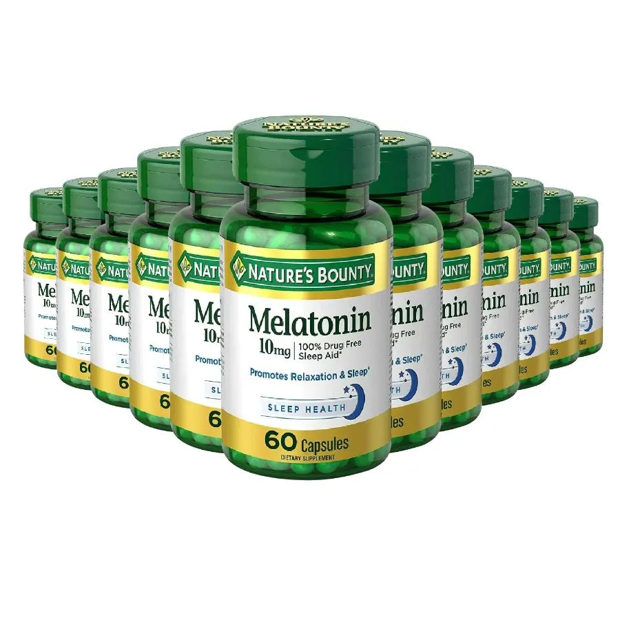 Nature's Bounty Melatonin 10 mg - 60 Capsules - 12 Pack