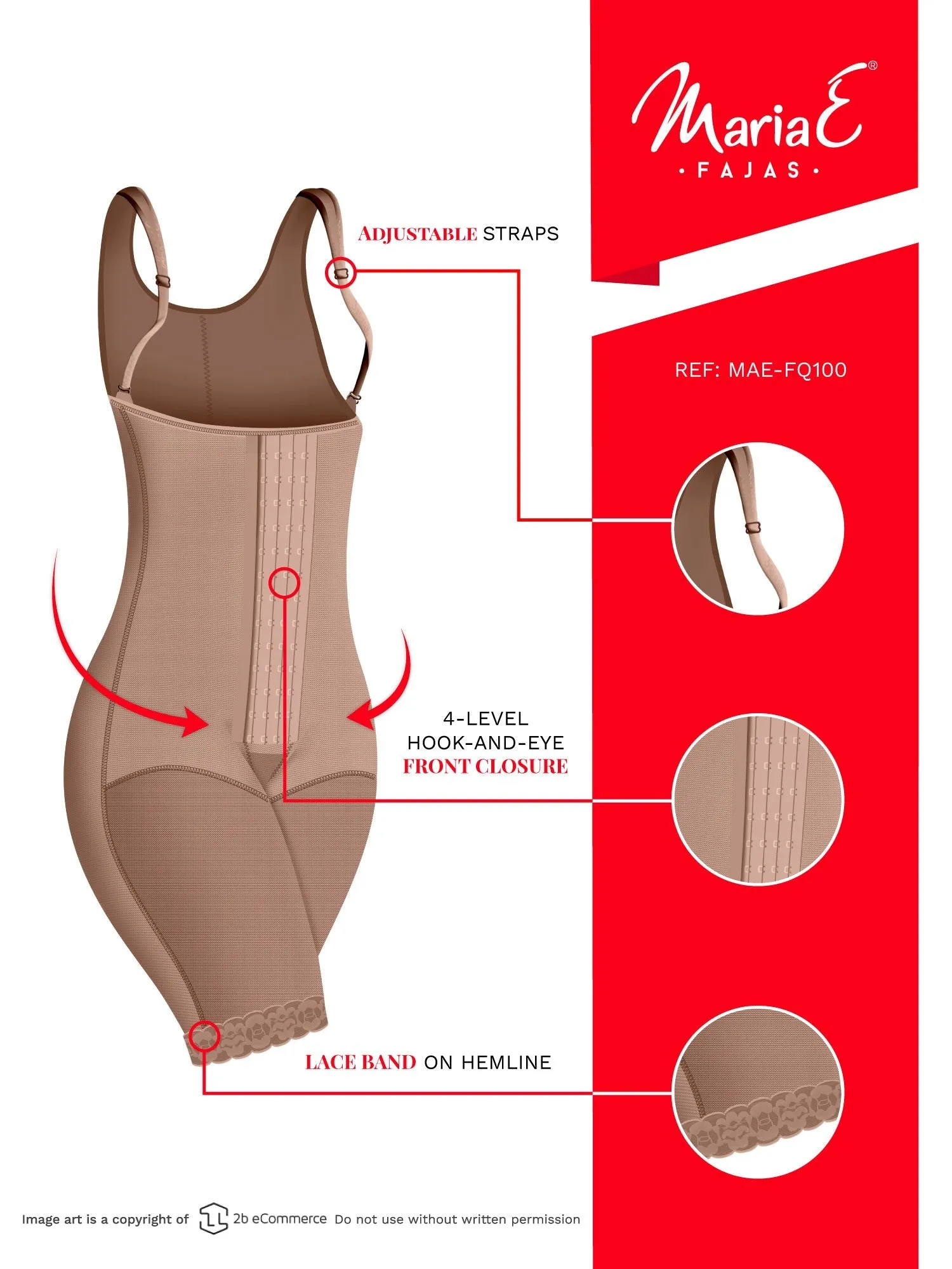 Post Surgery Girdle Body Shaper Fajas Colombianas Mariae FQ100