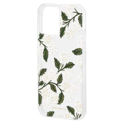 Rifle Paper-Hydrangea White for iPhone 12 Mini