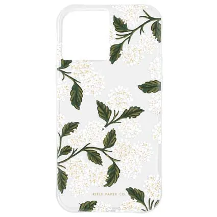 Rifle Paper-Hydrangea White for iPhone 12 Mini