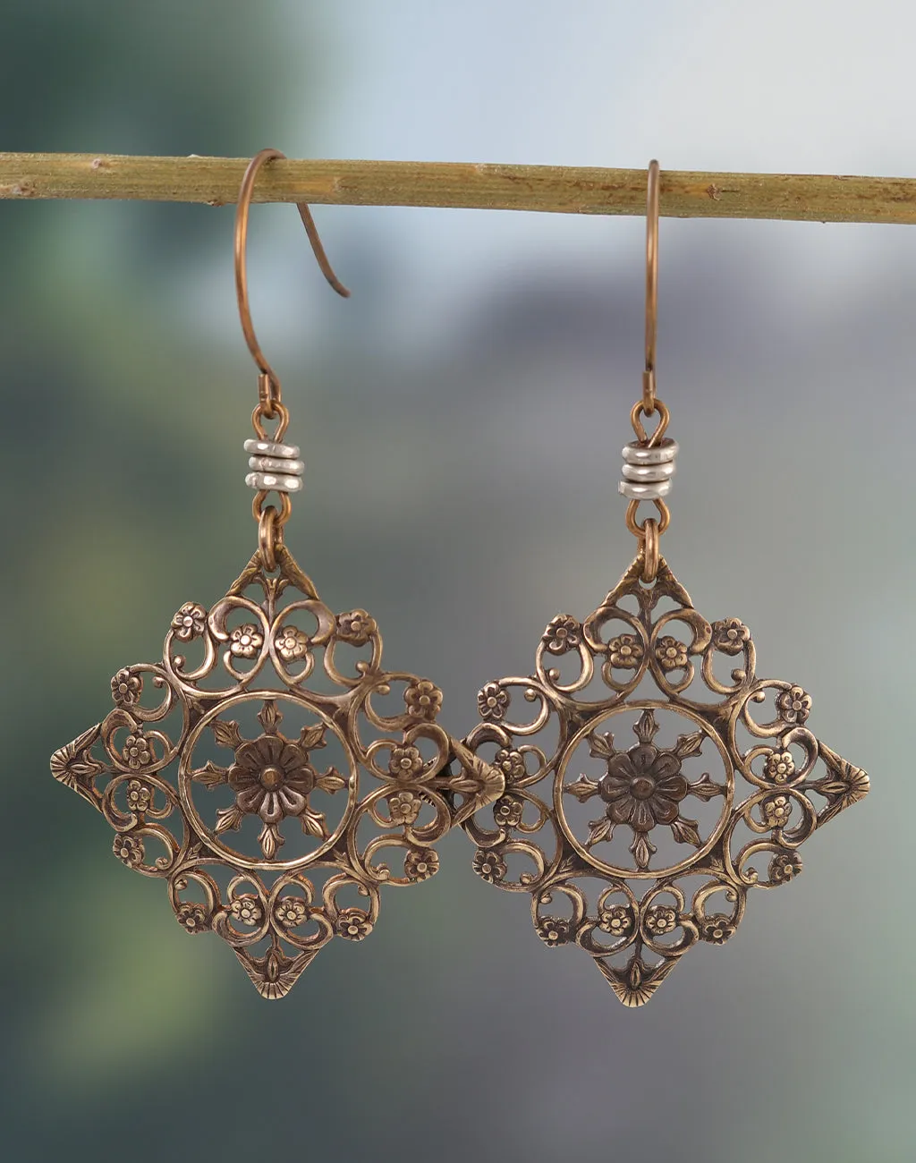 Secret Garden Earrings, (1 pair)