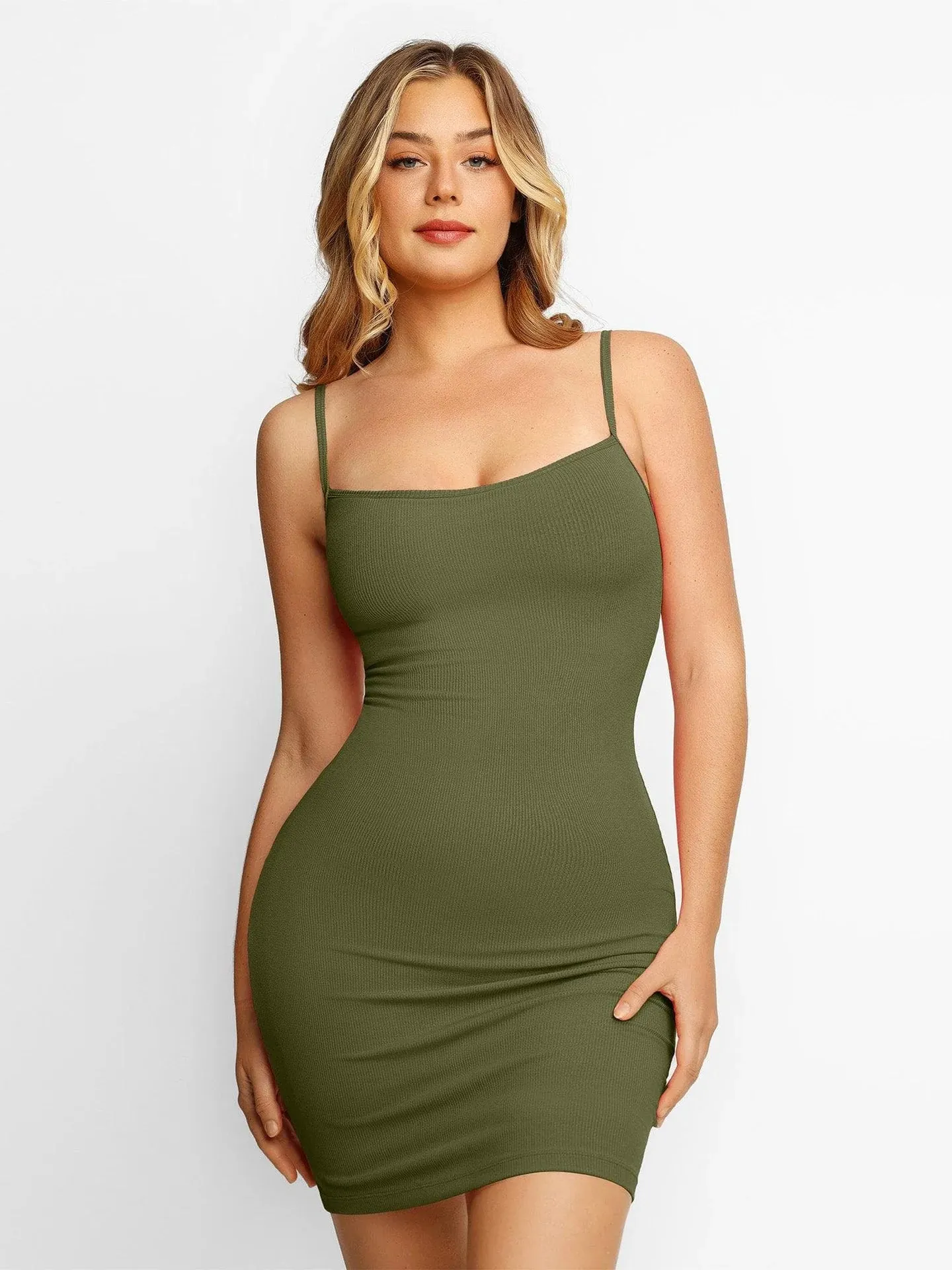 Secret  shapewear mini lounge dress- Khaki