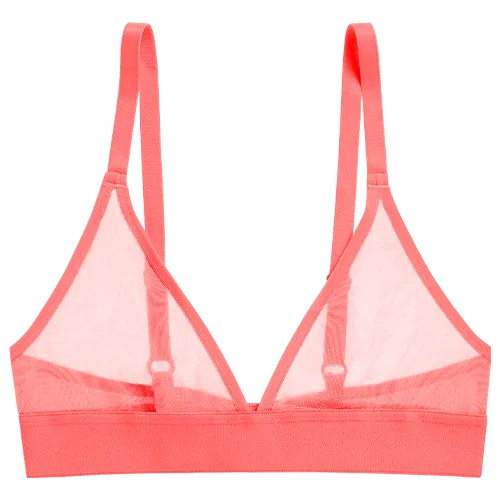 Sieve Triangle Bra in Coral