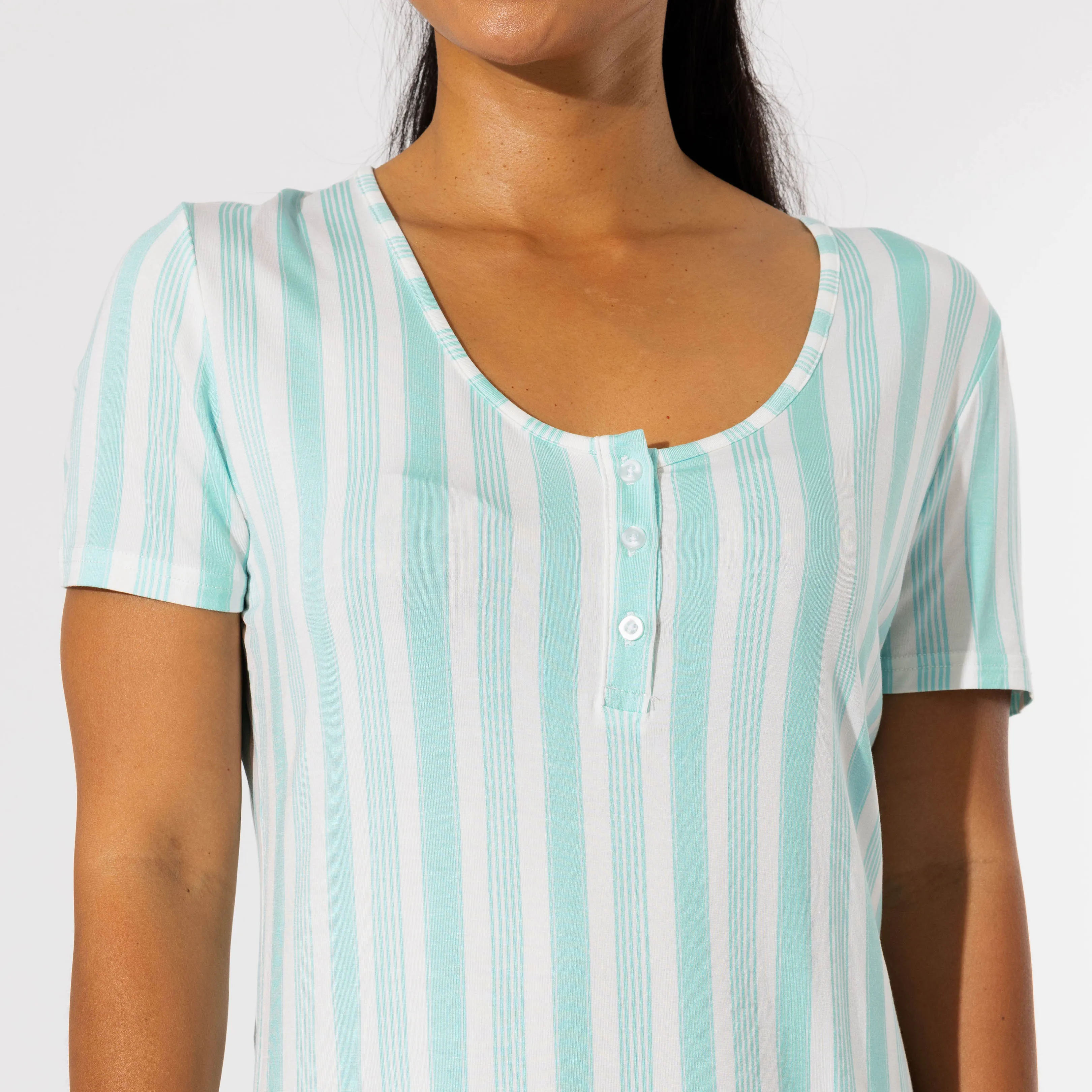 Slumber Stripes Bamboo Women's Nightgown