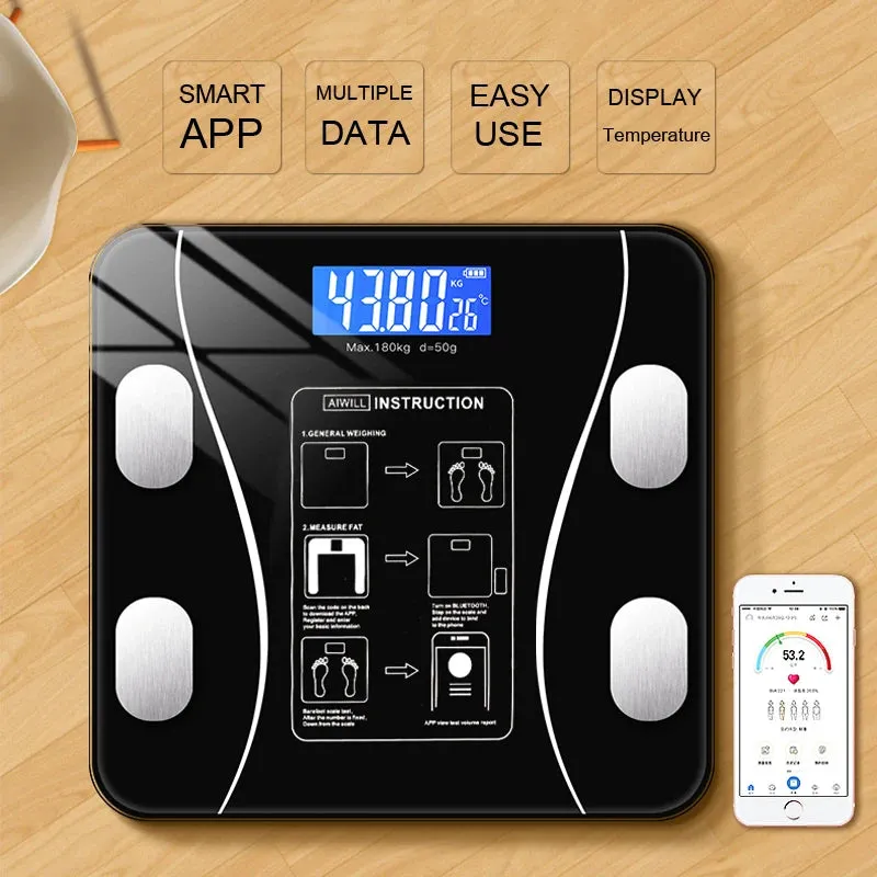 Smart Body Fat Scale with App