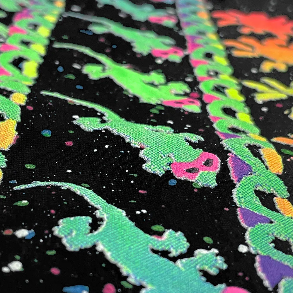 Surf N' Sun - 1980's Splatter Glow Black Tee