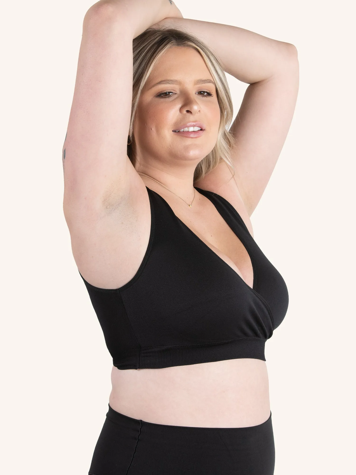 The Alora - Nylon Seamless Sleep Bra