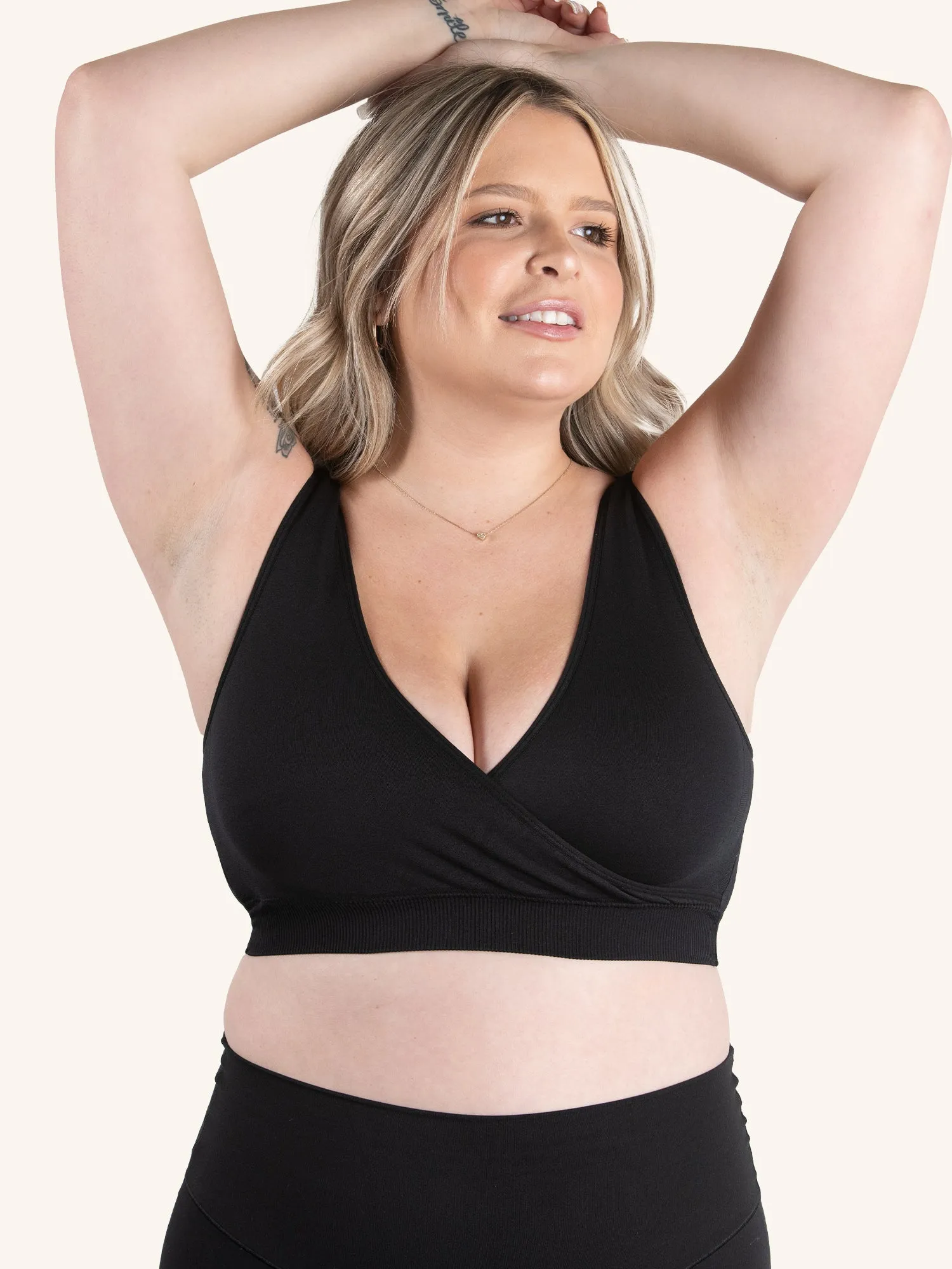 The Alora - Nylon Seamless Sleep Bra