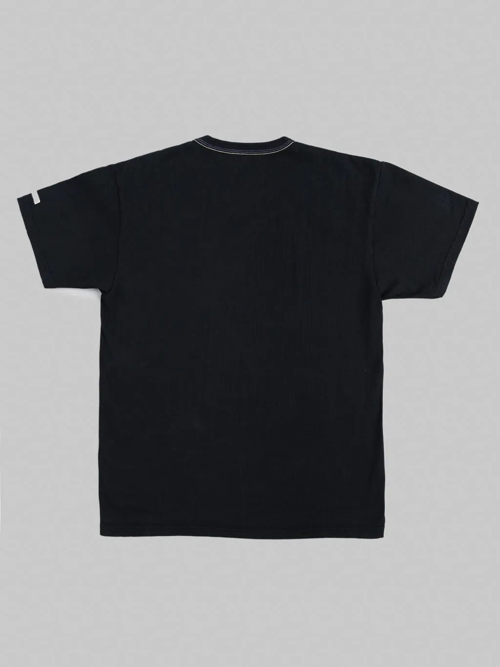 The Flat Head Loopwheeled Heavyweight Plain T-Shirt Black