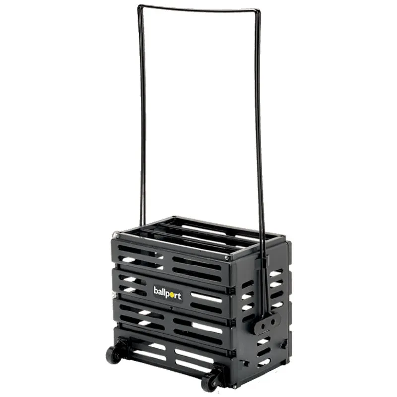 Tourna Ballport 80 Deluxe With Wheels Tennis Hopper - Black