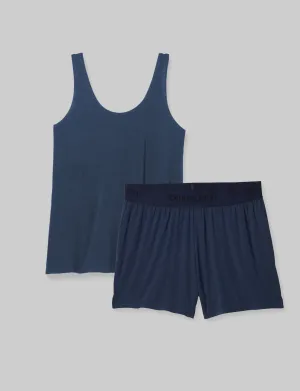 Women's Second Skin Sleep Tank & Short Set