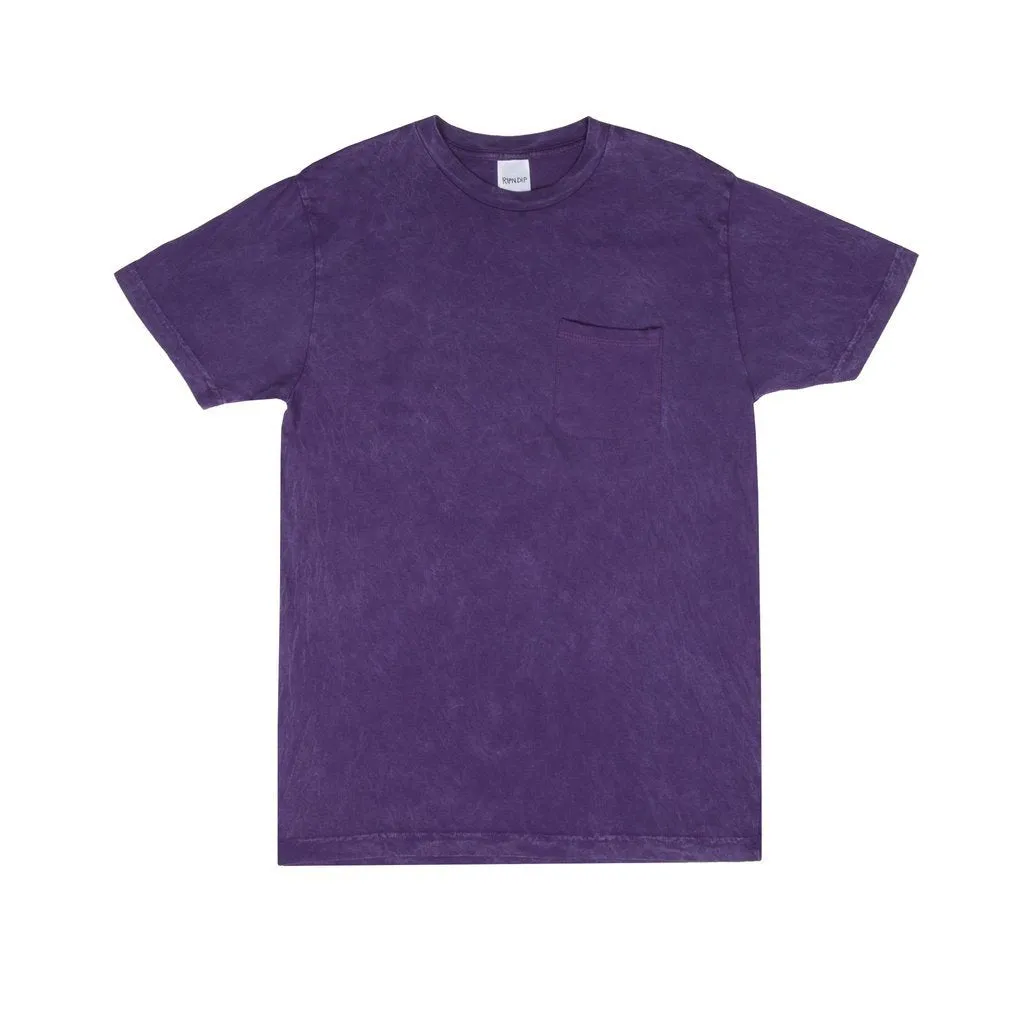 World On Fire Tee (Purple Mineral Wash)