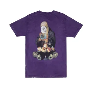 World On Fire Tee (Purple Mineral Wash)